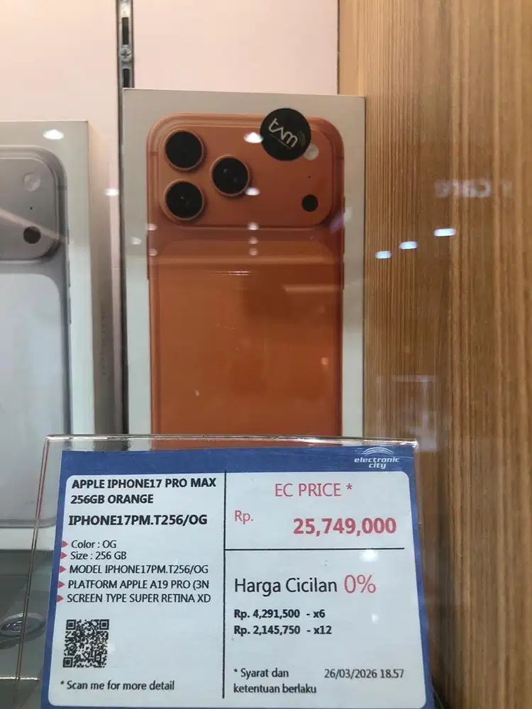 Apple iphone 17 pro max 256 orange