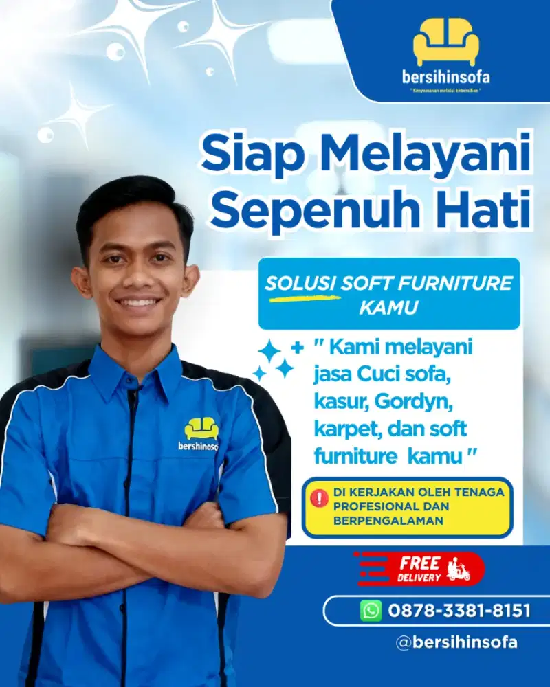 JASA CUCI SOFA, KASUR, KARPET, GORDYN, JOK MOBIL, STROLLER,  Dll