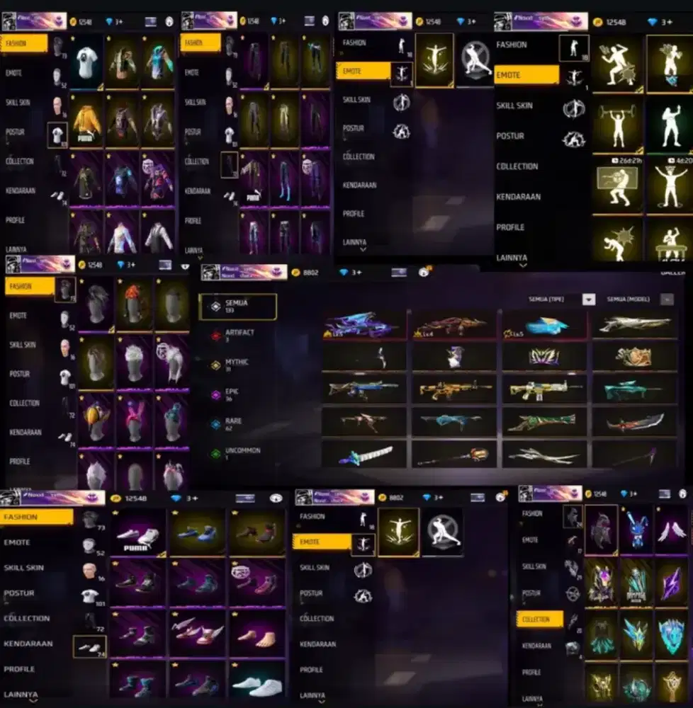 Akun game ff sultan 100% original