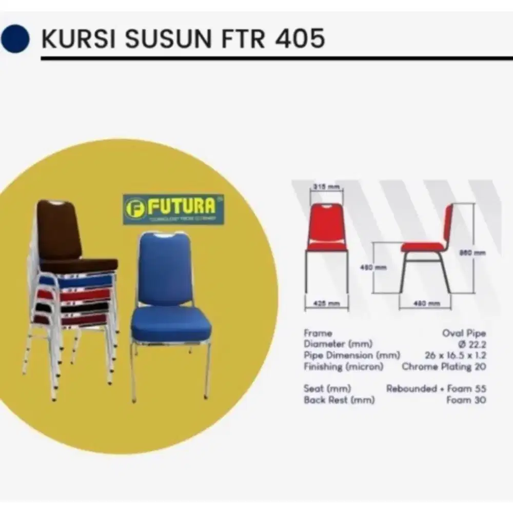 Kursi Susun Futura 405 Kain Murah Jogja (ars)