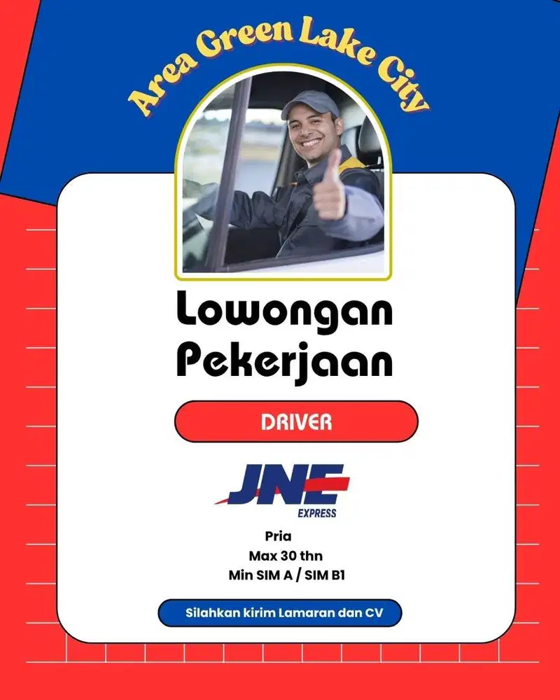 LOWONGAN KERJA DRIVER GREEN LAKE CITY