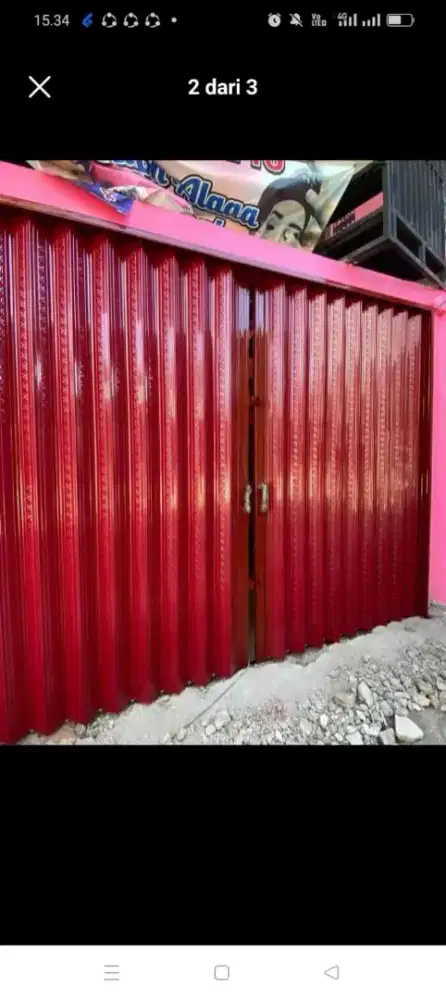 Rolling door dan folding gate besi galvanis