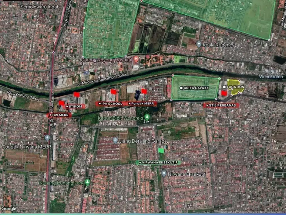 Dijual Tanah Komersial di Kedung Baruk, Wonorejo, Surabaya