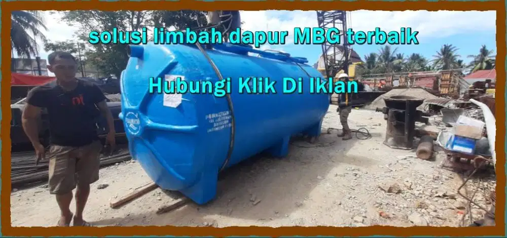 IPAL limbah minyak dapur MBG
