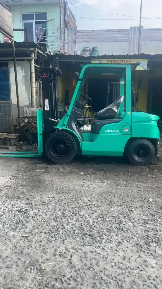 Forklift Mitsubishi 3 Ton,Manual,Tiang Fullfreelift,S4S,Tahun 2019