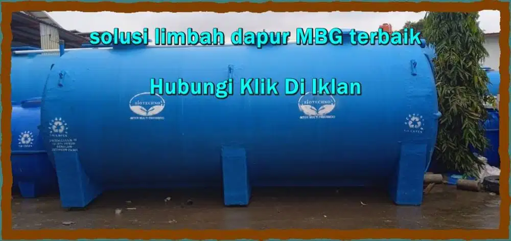 pengolahan air limbah dapur MBG