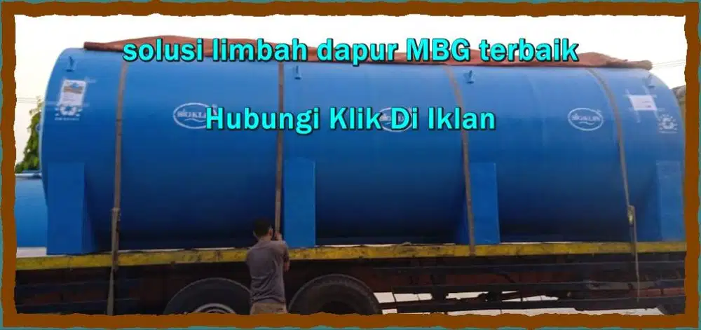 IPAL limbah minyak dapur MBG