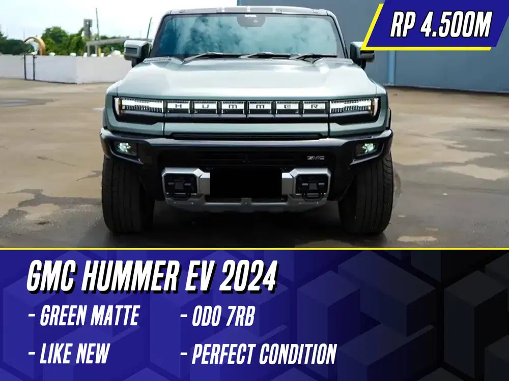 GMC Hummer EV 2024 Green Matte Hijau Listrik Electric Humer