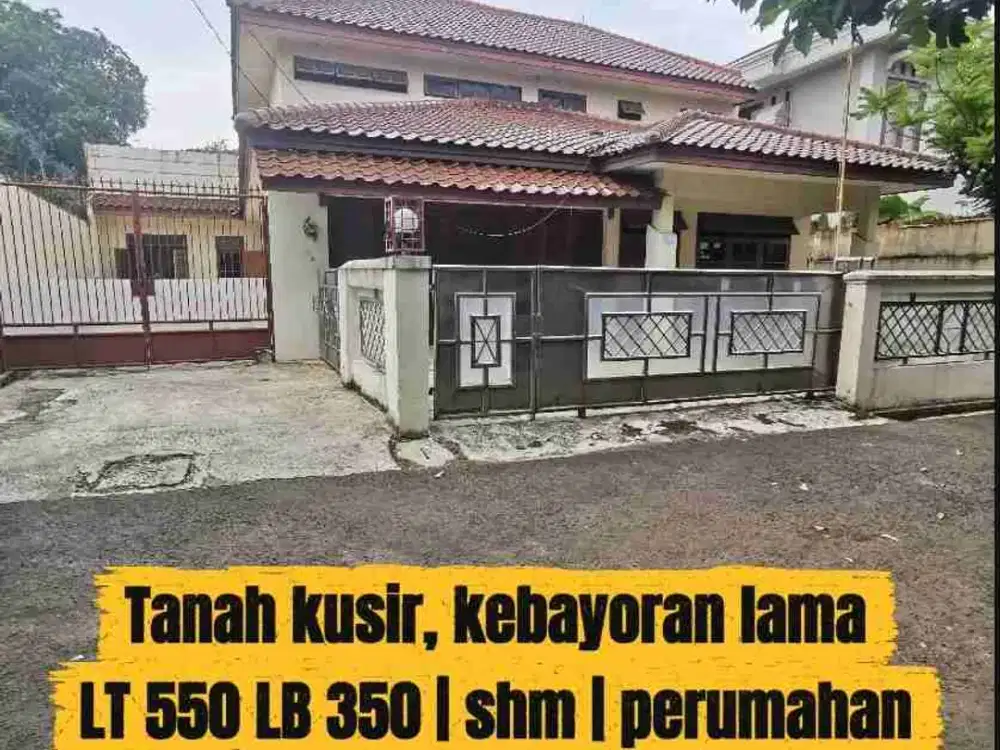 Jual cepat! Rumah lama dekat garuda food office tanah kusir kebayoran lama jakarta selatan