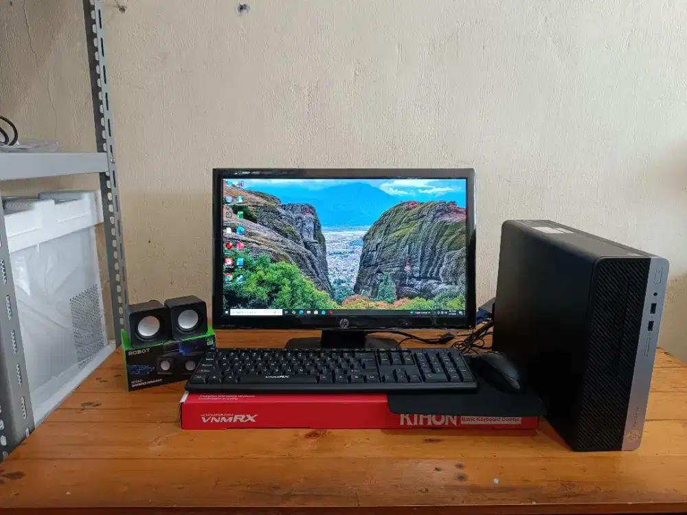 PC BUILD UP HP CORE I5-8500, RAM 8GB, SSD 240GB, LED 20 INC NORMAL