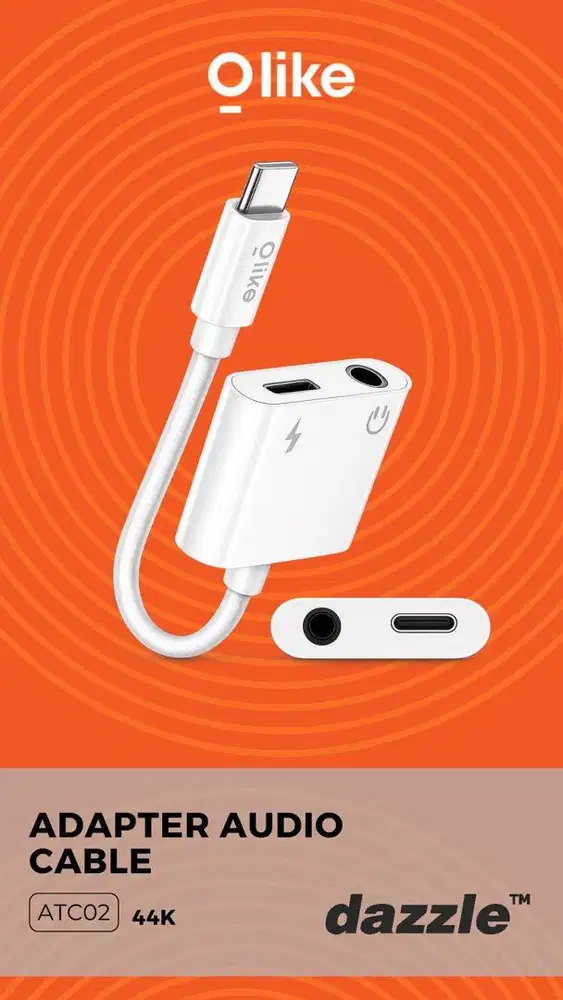 ADAPTER CABLE AUDIO TYPE C OLIKE GARANSI 1 TAHUN