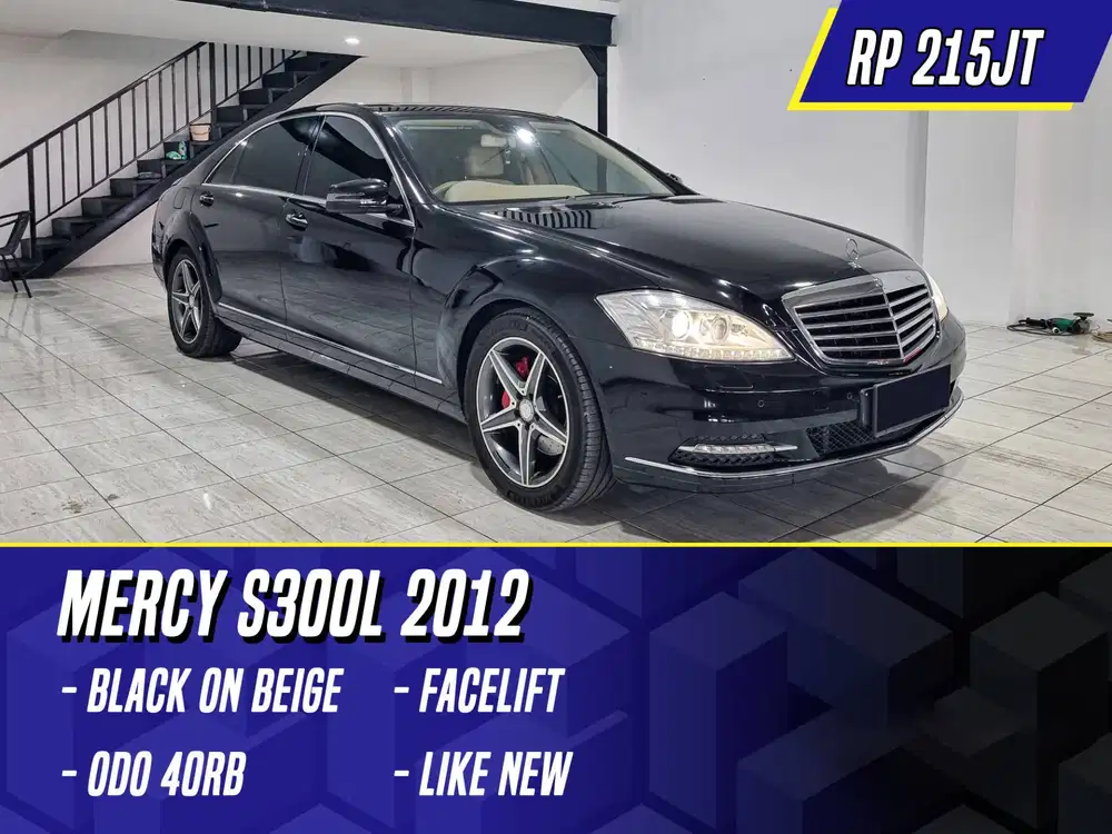 Mercedes Benz S300 L 2012 NIK 2011 W221 Facelift Black on Beige Hitam