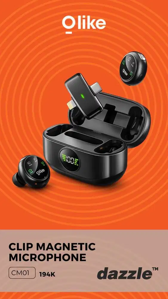 CLIP ON MIC MAGNET OLIKE GARANSI 1 TAHUN