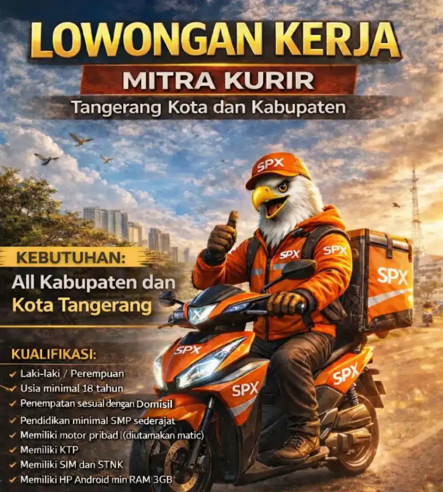 LOWONGAN KURIR MOTOR MITRA REGULER