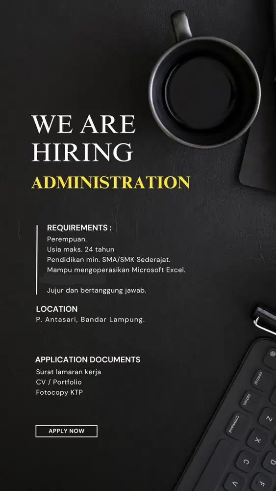 Lowongan Pekerjaan Administrasi Online Shop Loker Kerja Admin