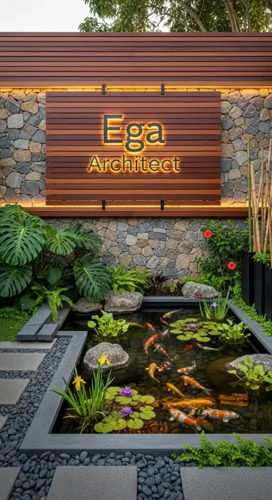 Taman nature jasa arsitek modern Bekasi