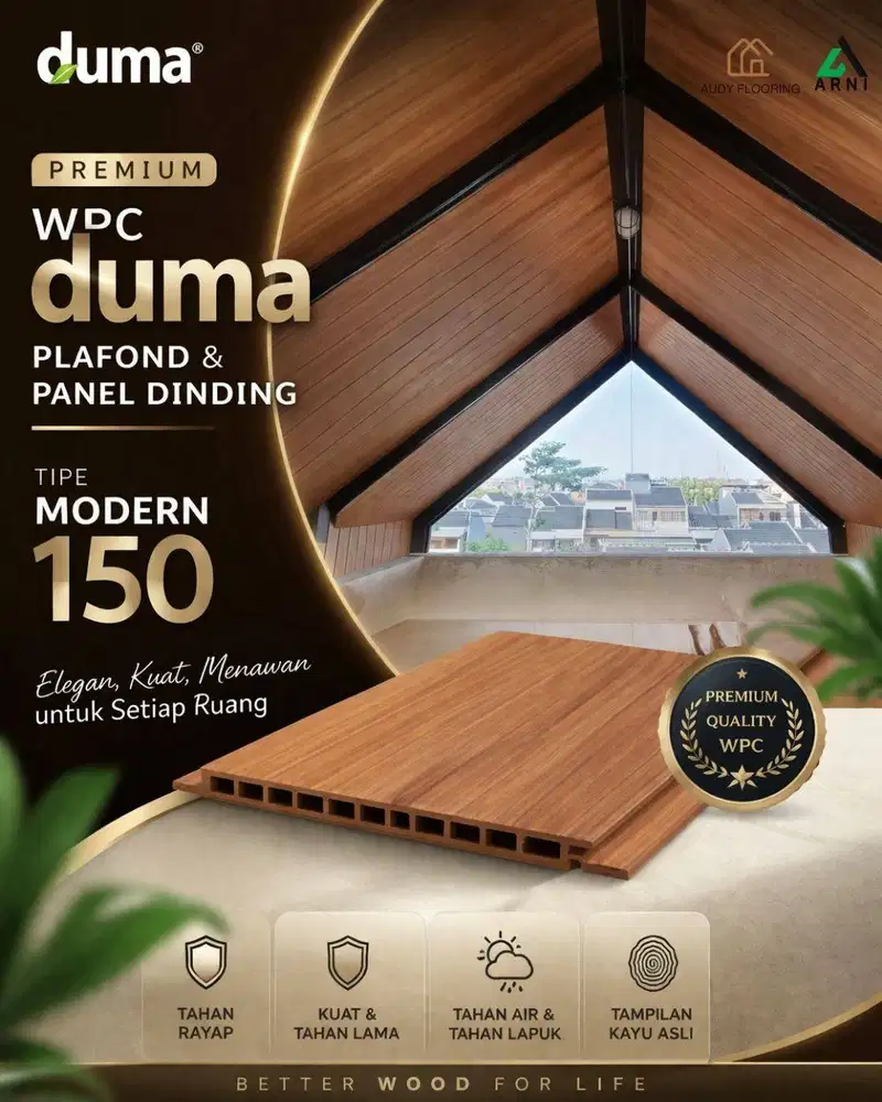 WPC Plafon & Panel Dinding DUMA tipe Modern 150