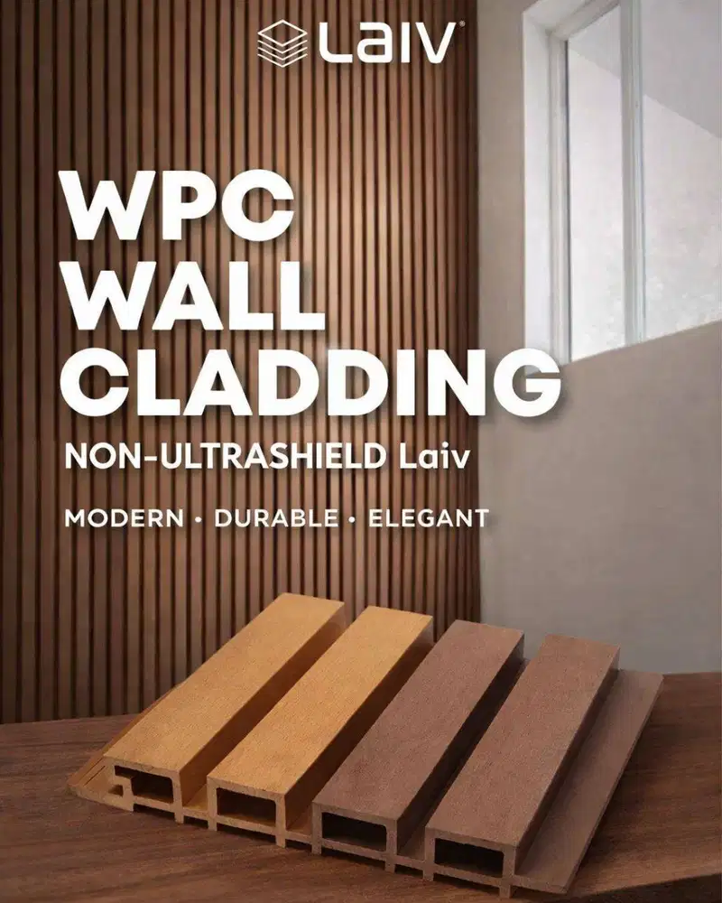 WPC Wall Cladding Non Ultrashield LAIV | Dekorasi Dinding Outdoor