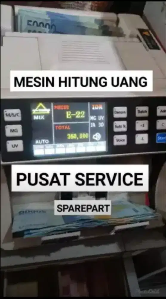 Mesin Hitung Uang Spesialis Sparepart Bergaransi
