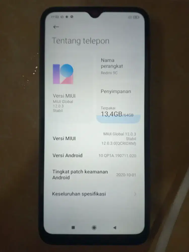 HP REDMI 9C RAM 4/64