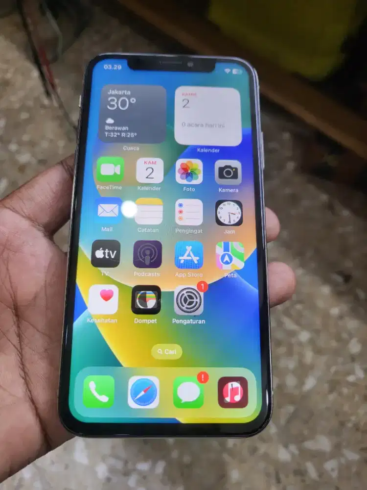 Jual cepat iphone x 256 fullset