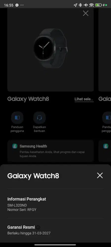 Samsung galaxy watch 8 40mm.google maps & Qris BCA.Nego Sampe muntah