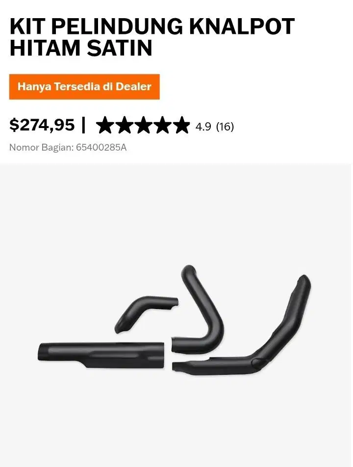 Kit Pelindung Knalpot Harley