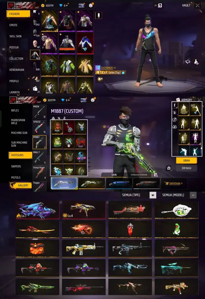 JUAL AKUN FREE FIRE POLOSAN MURAH