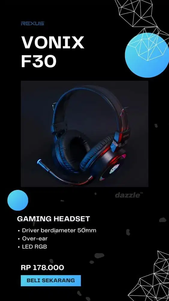 Headset gaming rexus Vonix F27