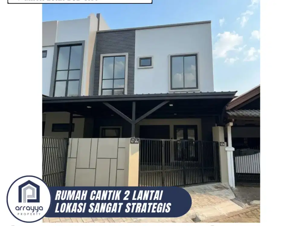 TURUN HARGA! RUMAH BARU MINIMALIS MODERN DI GRIYA LOKA BSD CITY (HRB208)