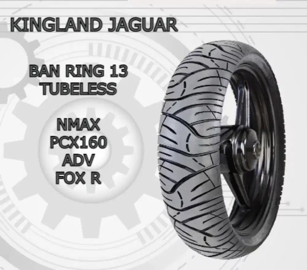 Ban Motor tubeless Kingland Jaguar belakang 130/70-13 depan 110/70-13