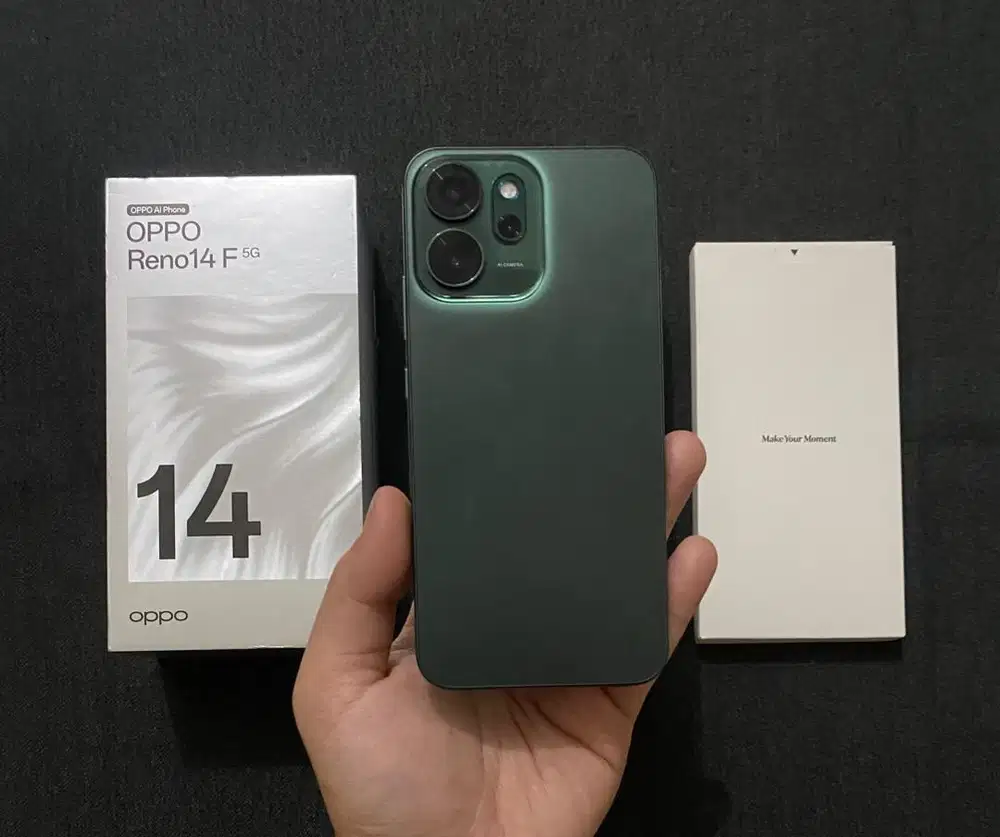 Oppo Reno 14F 5G 8/256 Fullsheet Mulus Garansi Aktif