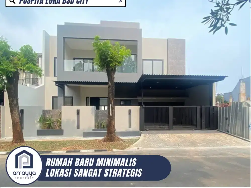 TURUN HARGA! RUMAH BARU MINIMALIS MODERN DI PUSPITA LOKA BSD CITY (HRB127)