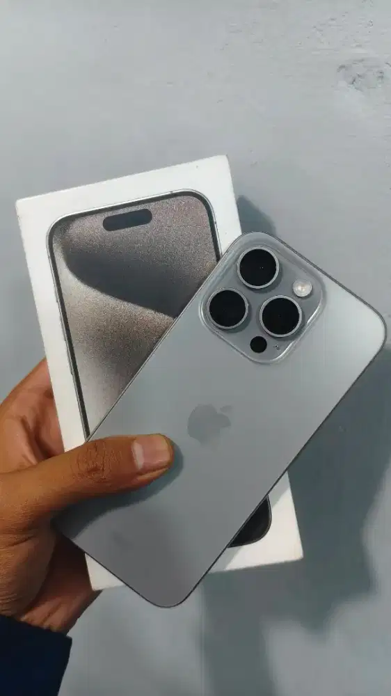 Iphone 15 pro 128gb resmi Ibox BH90% Fungsional nominus Body Mulus