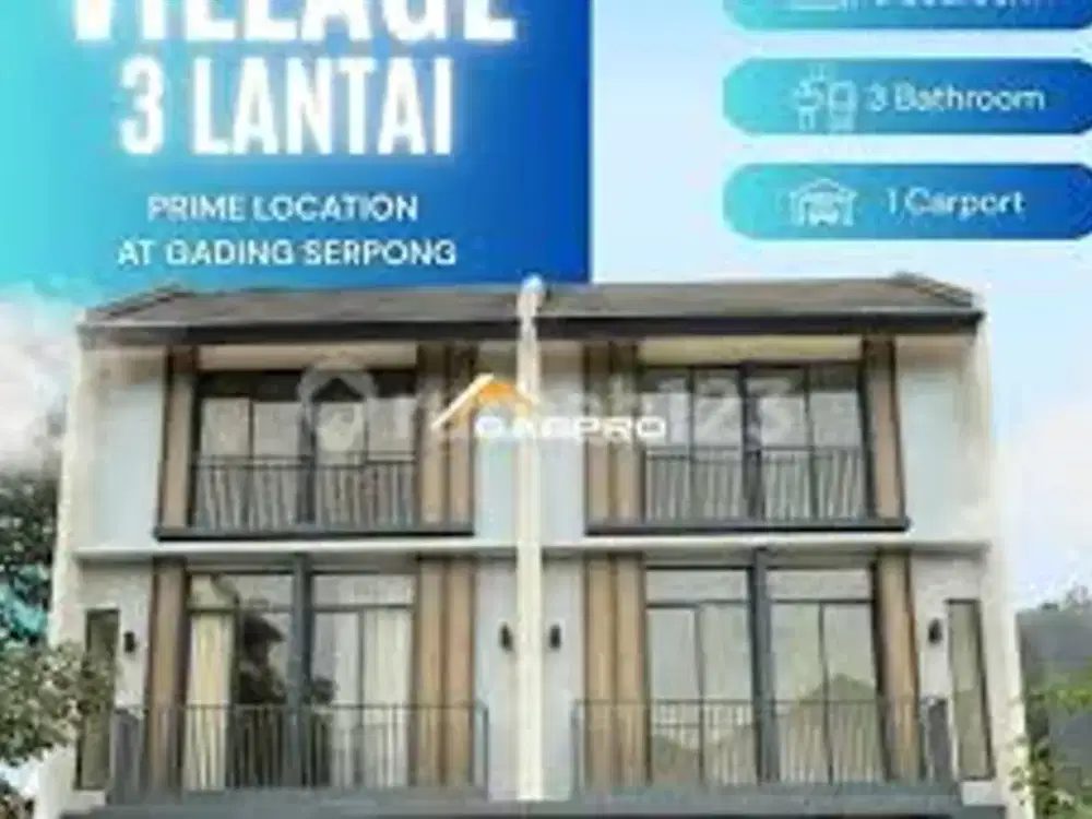 New Release! Rumah 3 Lantai Malibu Village Mulai 1,9M – Siap Booking unit!