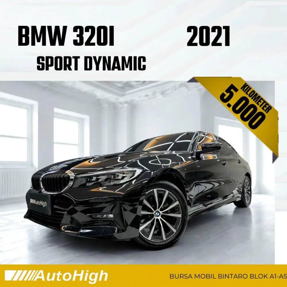 DP10% [Km5.000] 320i Sport 2021 Black Reg 2022 #AUTOHIGH