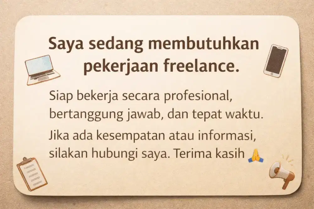 Mencari kerja freelance