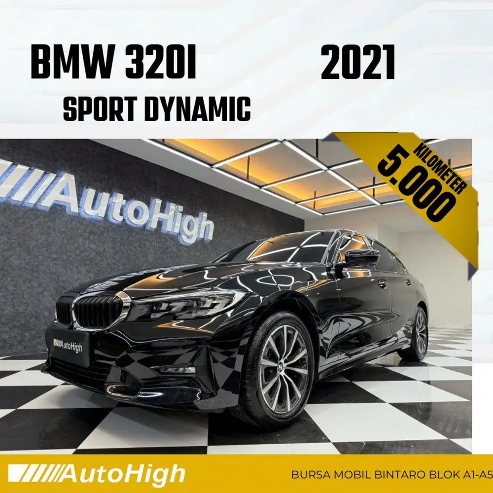 DP10% [Km5.000] 320i Sport 2021 Black Reg 2020 #AUTOHIGH