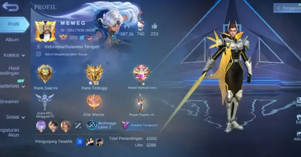 JUAL BELI AKUN GAME MOBILE LEGENDS X PUBG MOBILE