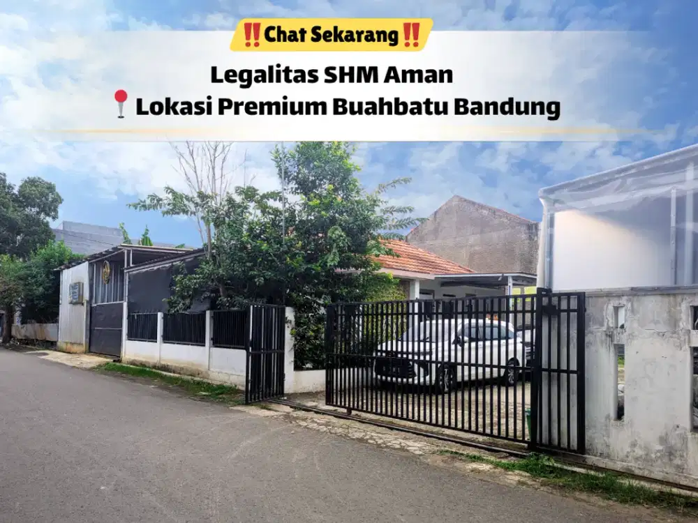 Tanah 6×21 m Buahbatu Bandung – Lingkungan Sudah Terbentuk