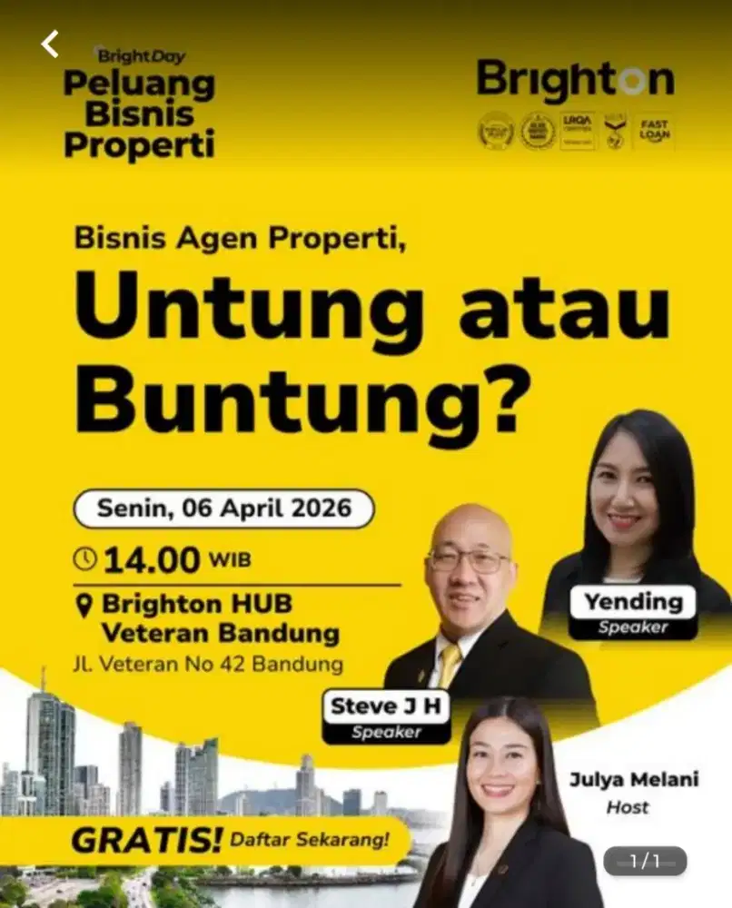 Lowongan Mitra Bisnis ( Agen Property)