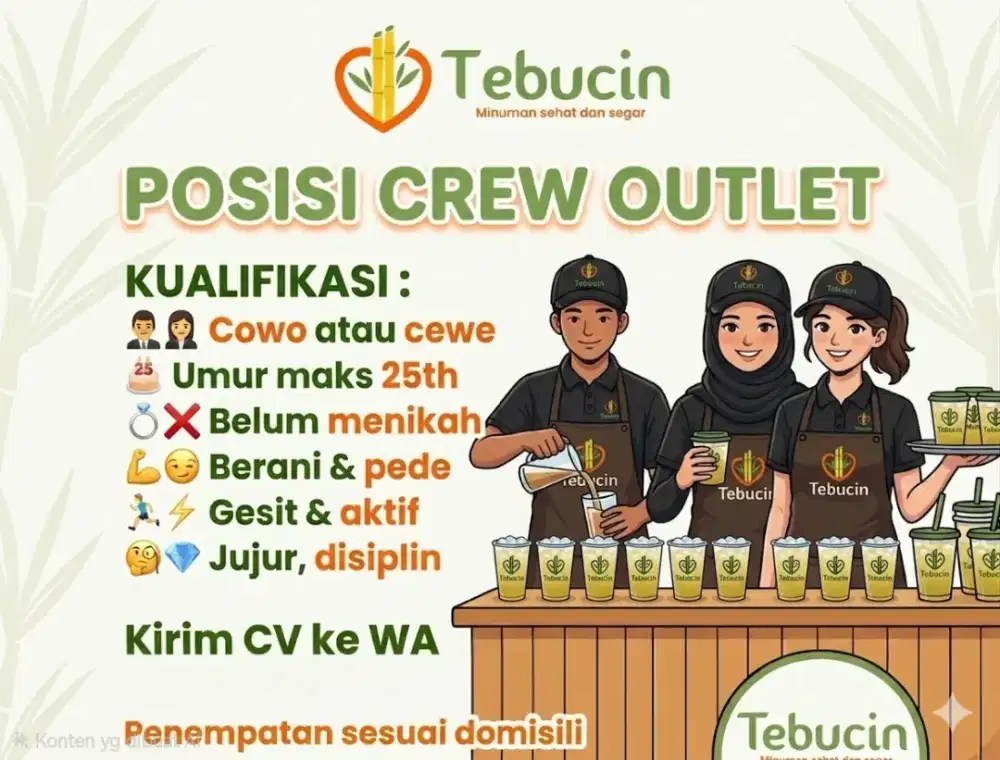 Jaga stand minuman di grisenda