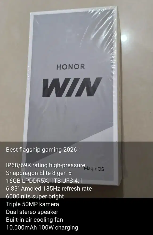 Honor WIN 5G 16/1TB Ultimate gaming 2026 iQoo ROG S25 X8 X9 X200 X300