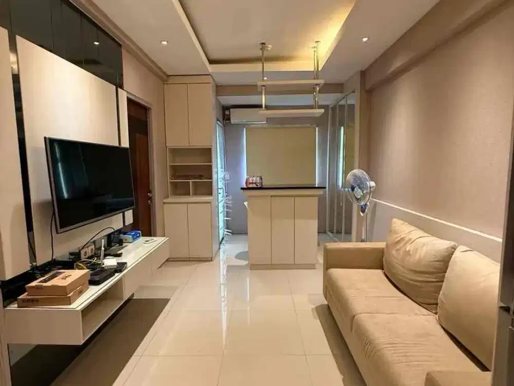Full furnish interior bagus‼️Apartemen gunawangsa merr 2 BR luas 47 m2