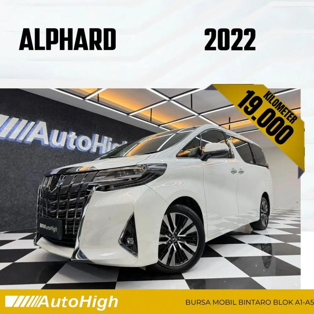 DP10% [Km19.000] Alphard G 2022 White Reg 2021 #AUTOHIGH