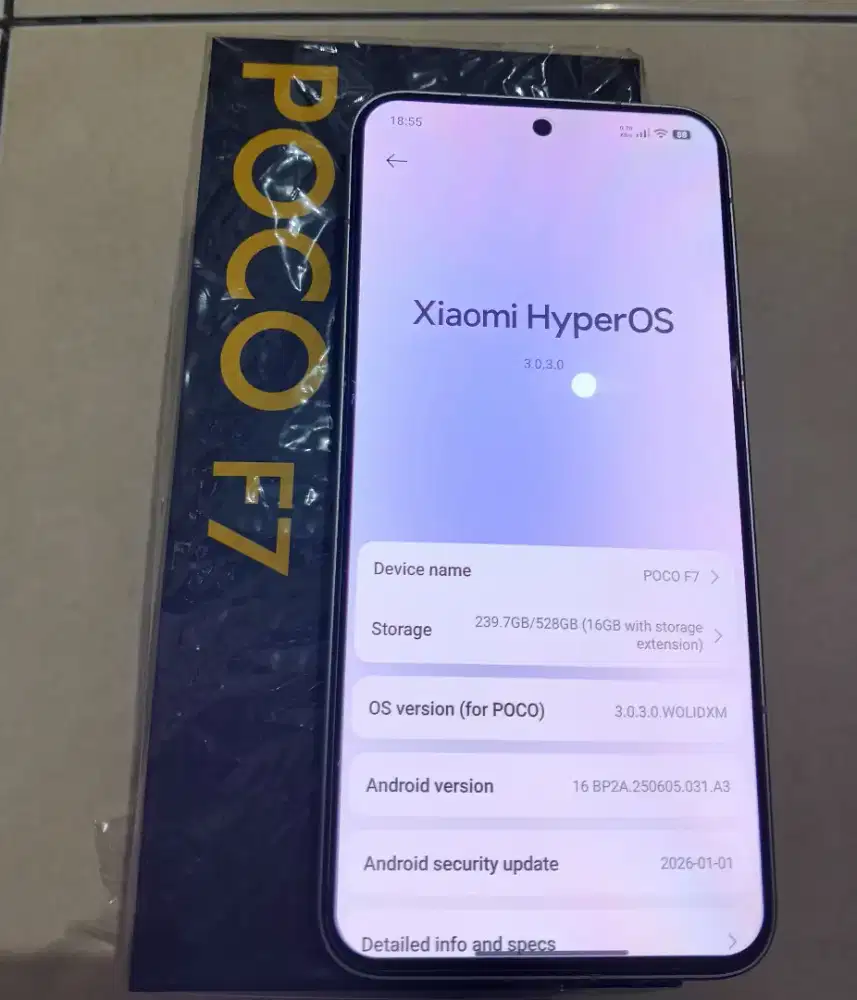 Poco F7 12/512GB garansi panjang