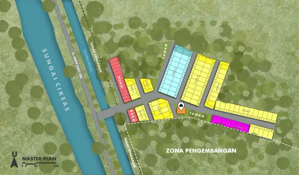 Dijual tanah Kavling Luas 72 M/Kavling