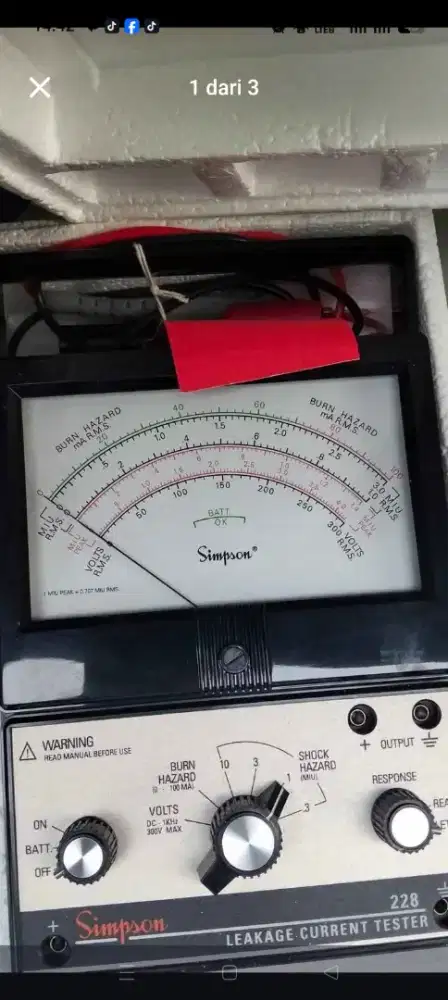 Leakage Current Tester Simpson 228