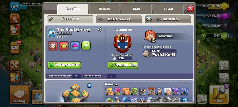 Akun Clash of Clans th14