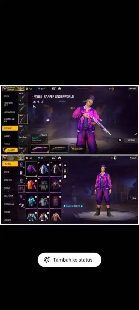 JUAL AKUN FREE FIRE MURAH AMAN DAN AMANAH